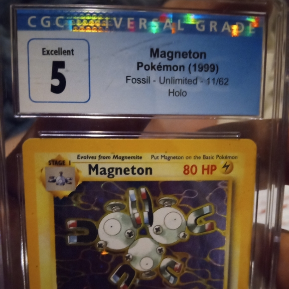 Vintage rare 1999 pokemon MAGNETON HOLO CGC SLAB - Picture 6 of 6